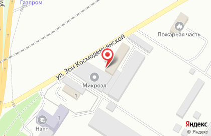 Автосервис Люкс на Зои Космодемьянской на карте