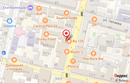 Ресторан BQ 125 на Красной улице на карте