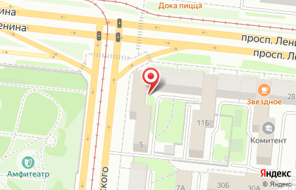 ЮУрГУ на улице Рождественского на карте