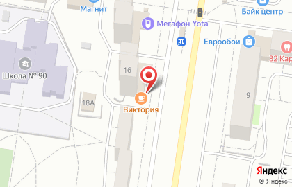 Кафе Виктория в Автозаводском районе на карте
