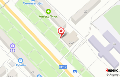 Супермаркет Магнит на проспекте Ленина на карте