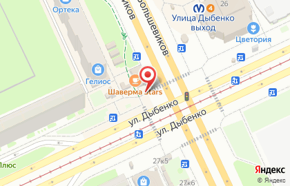 Емеля на улице Дыбенко на карте