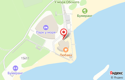 Кафе Любава в Новосибирске на карте