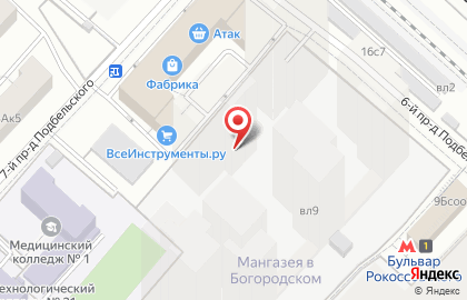 Пекарня в Москве на карте