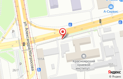 Магазин автомасел на розлив на улице Александра Матросова на карте