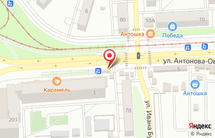 Фирменный магазин Ермолино на улице Антонова-Овсеенко на карте