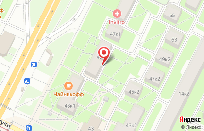Продуктовый магазин на Гражданском проспекте, 45 к1 на карте