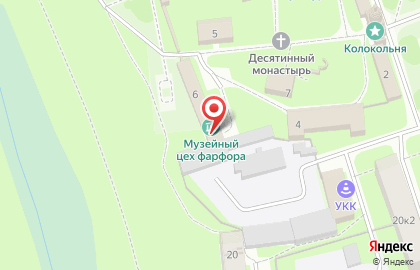 Музейный цех фарфора, экспозиция на карте