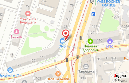 Супермаркет цифровой техники DNS в Калининграде на карте