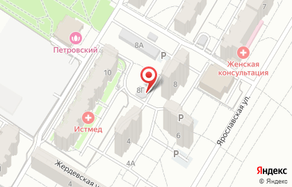 Продуктовый магазин Марс на Ярославской улице на карте