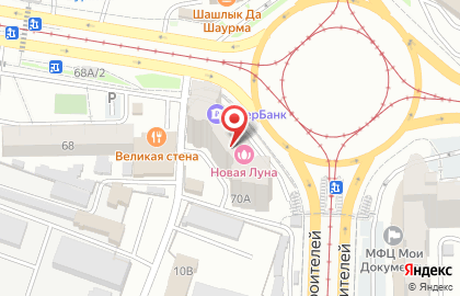 Фьюжн-ресторан ЯРоллов в Октябрьском районе на карте
