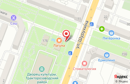 Киоск фастфудной продукции в Тракторозаводском районе на карте