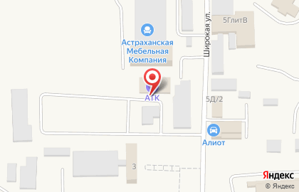 Астраханская Транспортная Компания на Широкой улице на карте