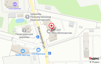 Пожарно-спасательная часть №227 на карте