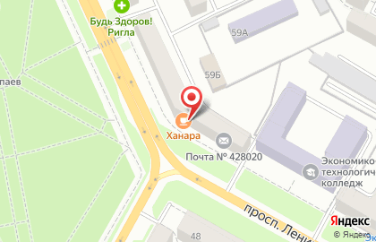 Продуктовый магазин Санар на проспекте Ленина на карте