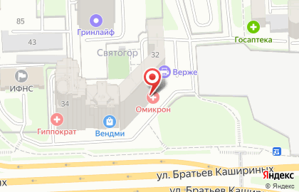 Салон красоты Шоко на улице Братьев Кашириных на карте
