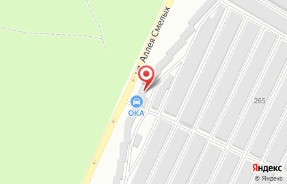 Гаражный кооператив ОКА в Московском районе на карте