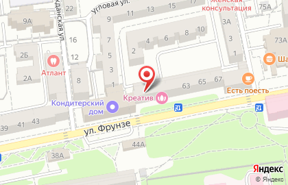 Бенефис на улице Фрунзе на карте