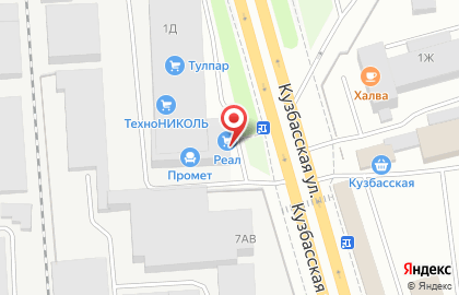 Производственно-торговая компания ТехноНиколь на Кузбасской улице на карте