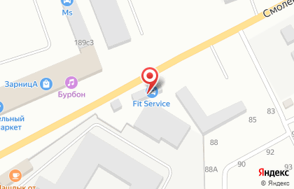 Автосервис FIT SERVICE на Смоленской улице на карте