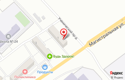 Магазин цветов и подарков в Черновском районе на карте