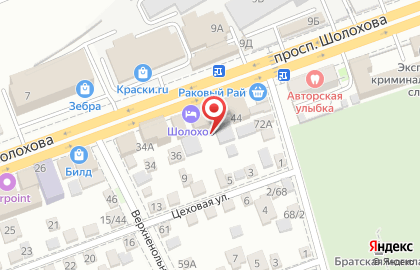 Салон сантехники и мебели Мир ванн на проспекте Шолохова на карте