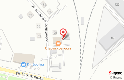 Кафе Старая крепость в Екатеринбурге на карте