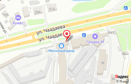 Магазин отделочных материалов и инструмента Метизный Двор на улице Чаадаева на карте