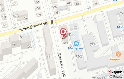 Автостоянка в Тюмени на карте