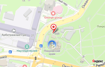 Храм Святого праведного Иоанна Кронштадтского на Океанском проспекте на карте