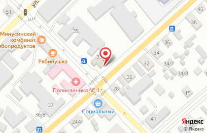 Социальный магазин Раздолье на Комсомольской на карте