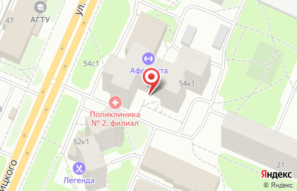 Апрель на улице Урицкого на карте