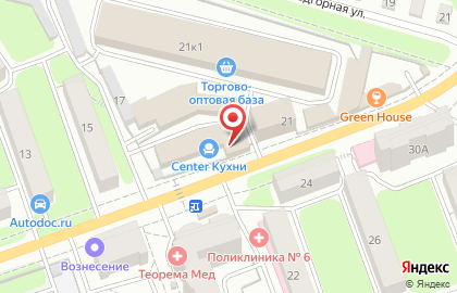 Мясной магазин на ул. Маршала Жукова, 21 на карте