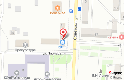 Почта Банк в Челябинске на карте
