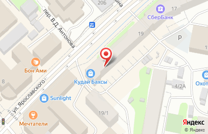 Оптово-розничный магазин ТКД на улице Ярославского на карте