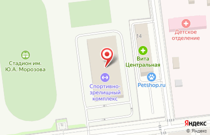 ДЮСШ на Советской улице на карте