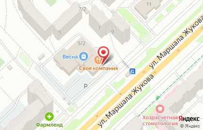 Хореографическая студия BabyDance на улице Маршала Жукова на карте