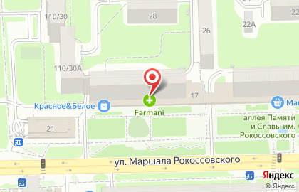 Аптека Farmani в Нижнем Новгороде на карте
