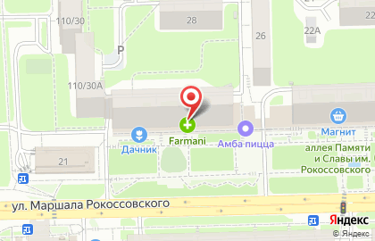 Аптека Farmani в Нижнем Новгороде на карте