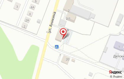Магазин Ярмарка на улице Аникина на карте