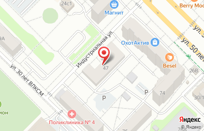 Социально ориентируемый проект Путевка в жизнь на Индустриальной улице на карте