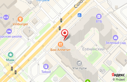 Кафе-ресторан Бон Аппетит на Солотчинском шоссе на карте