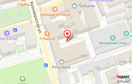 Шиномонтажная мастерская на Каменноостровском проспекте на карте