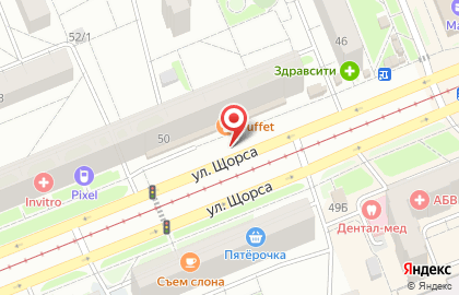 Пламя-81 на улице Щорса на карте