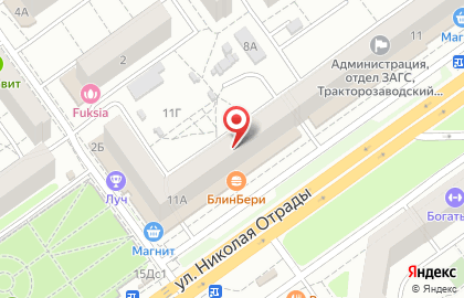 Салон-парикмахерская Ольга в Тракторозаводском районе на карте
