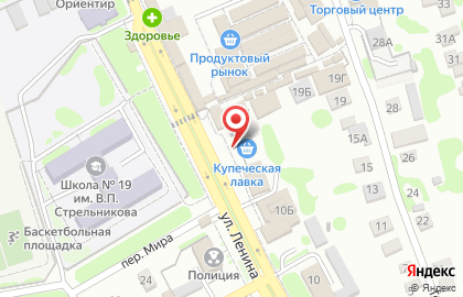 Продуктовый магазин Купеческая лавка на улице Ленина на карте