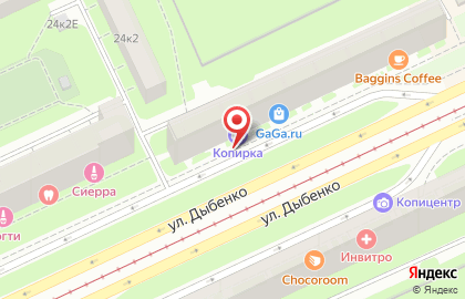 Биолайф Экспресс на улице Дыбенко на карте