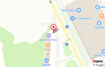 Шиномонтажная мастерская в Твери на карте