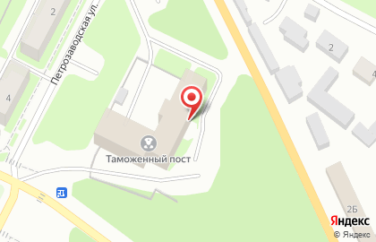 Вологодский таможенный пост Санкт-Петербургской таможни на карте