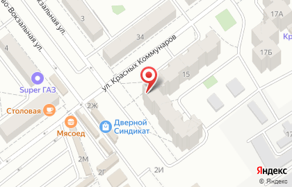 Оптово-розничная компания Мир плитки на улице Красных Коммунаров на карте